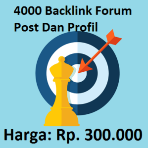 4000 Backlink Forum Post Dan Profil