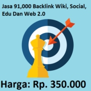 Jasa 91,000 Backlink Wiki, Social, Edu Dan Web 2.0